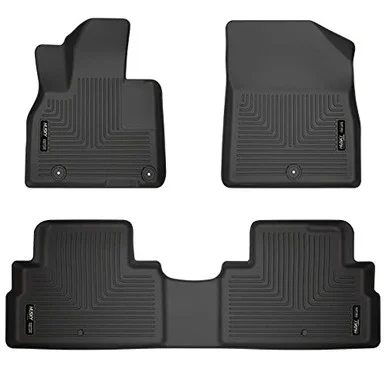 Husky Liners 95691 Weatherbeater Floor Mats for Kia Telluride 2020 Front And Second Row