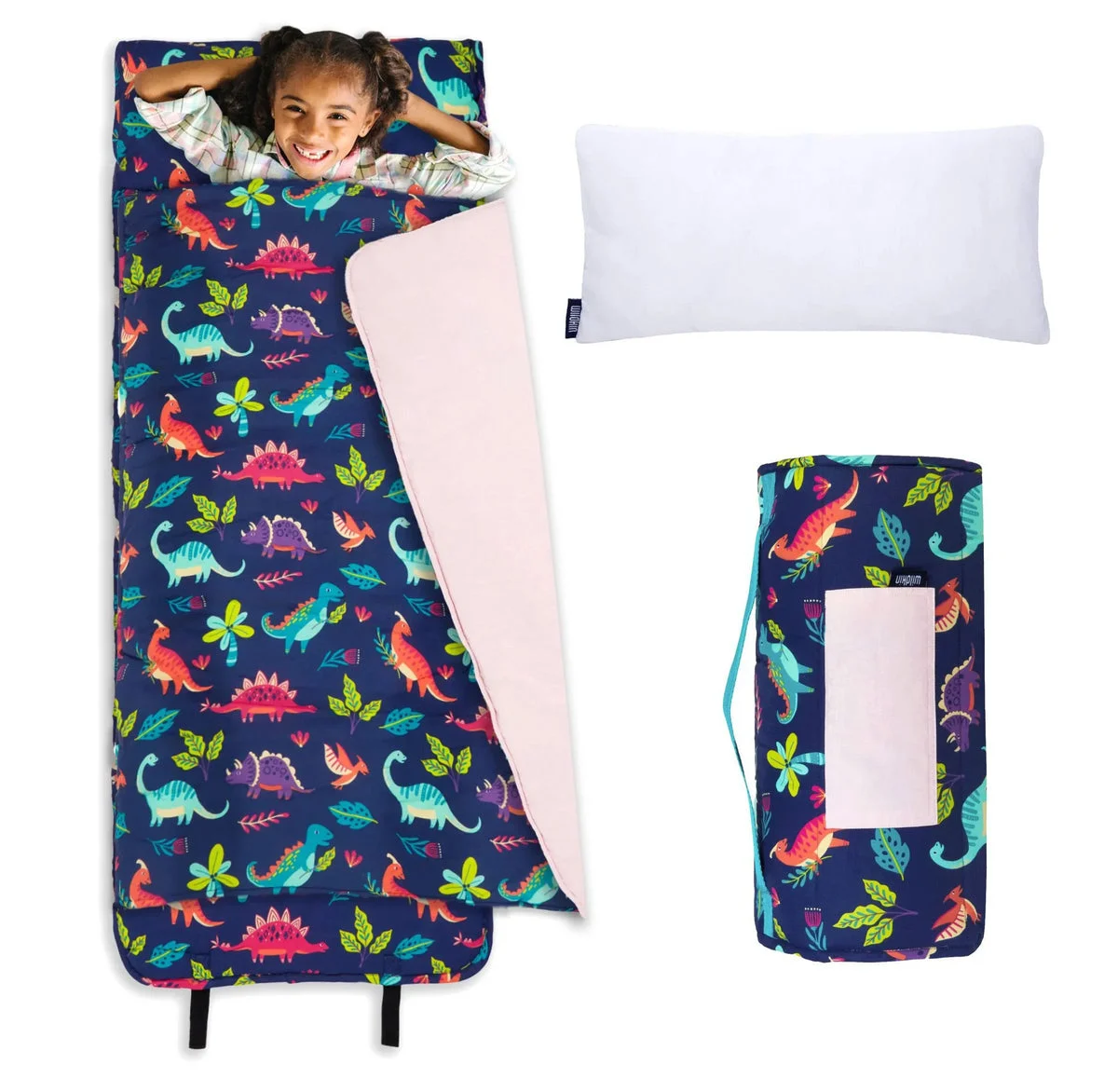 Wildkin Cozy Kids Nap Mat with Pillow – Perfect for School and Home