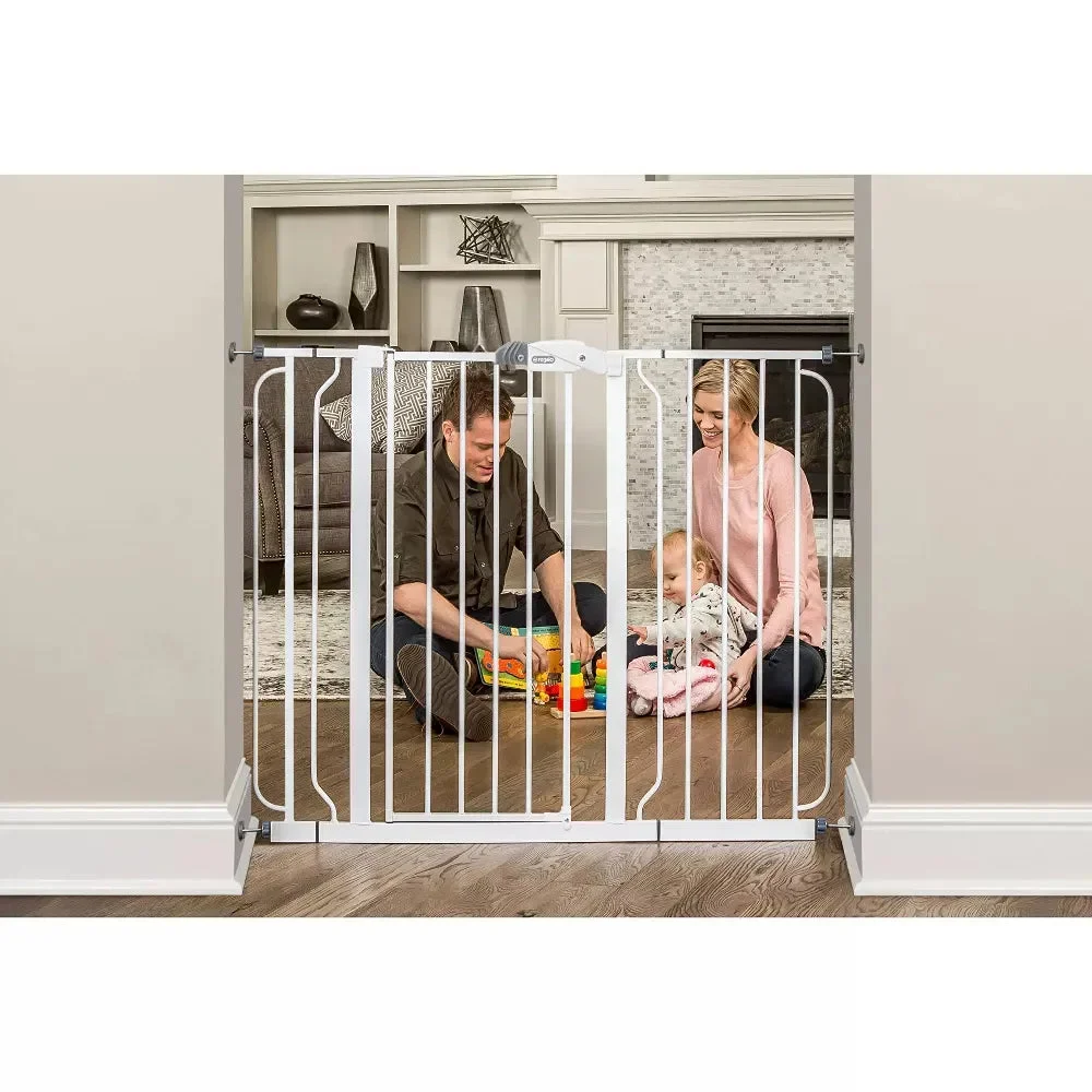 Regalo 36 Inch Tall and 49 Inch Wide Walk Thru Baby Gate Extra Wide