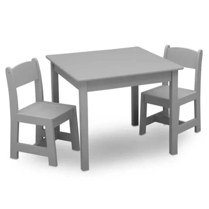 Delta Children MySize 2 Chair & Table Set - Gray