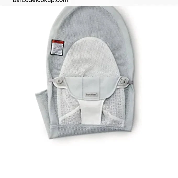 BabyBjörn Fabric Seat for Bouncer Mesh Silver/White
