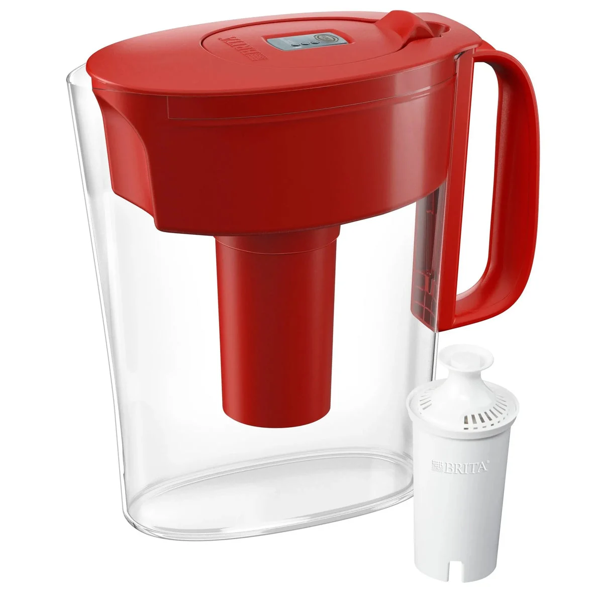 Brita 6-Cup Metro Water Pitcher Dispenser - Red