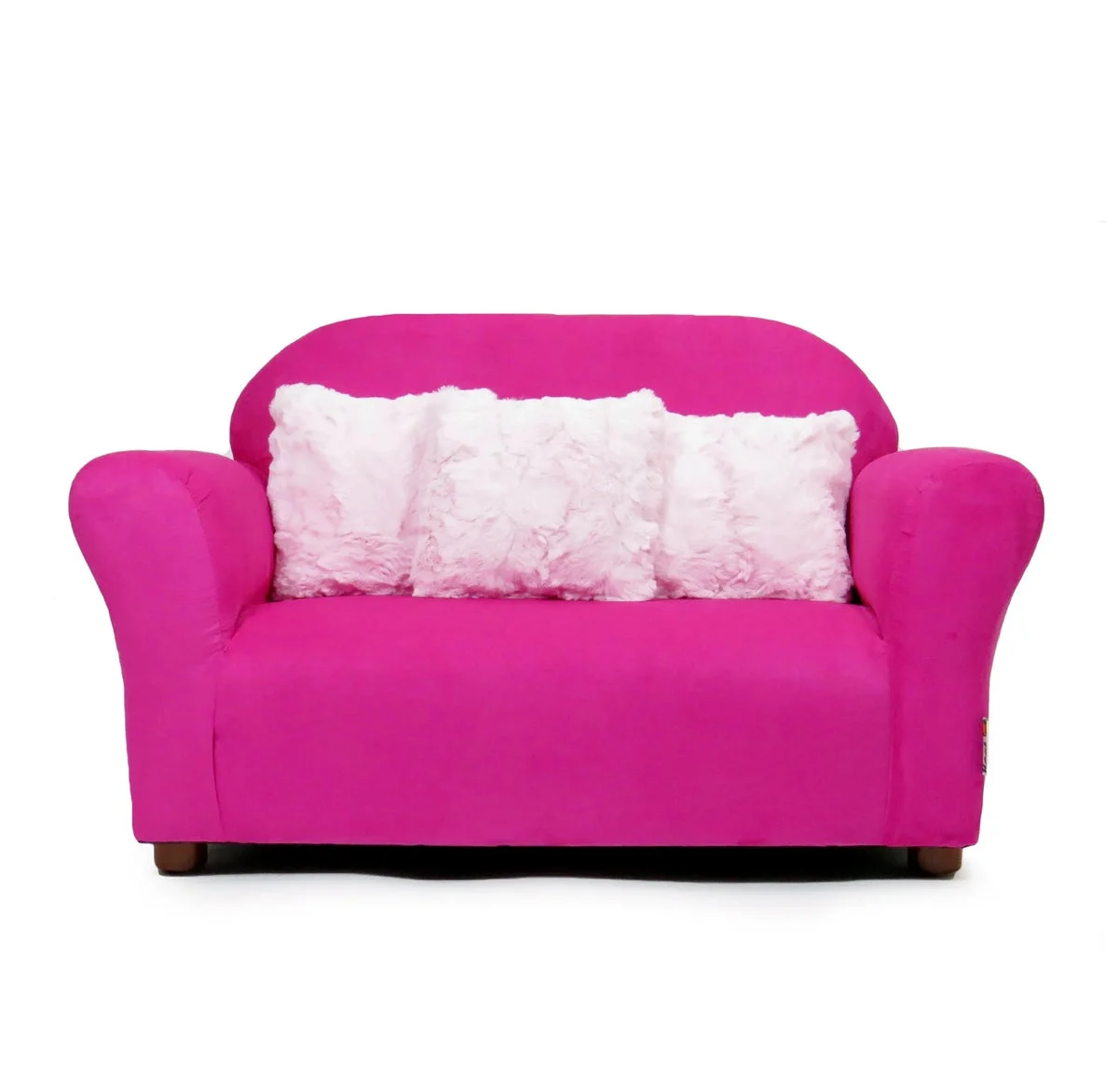 Keet Plush Sofa Microsuede - Hot Pink