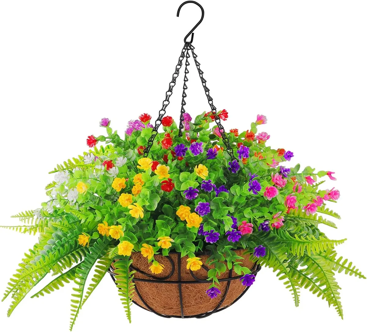 Ophelia & Co. Artificial Fake Hanging Plants Basket - Outdoor Decoration