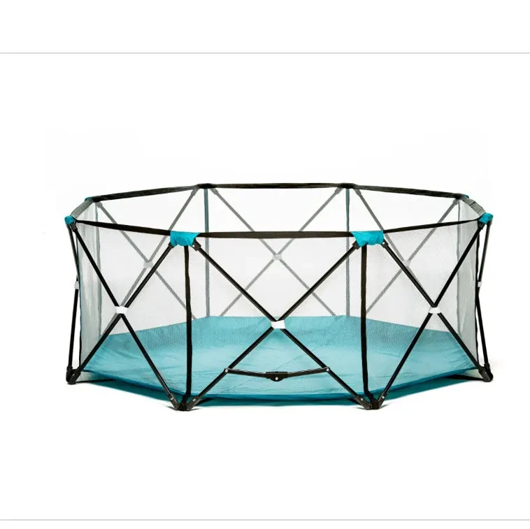 Regalo My Play Deluxe Extra Large Portable Play Yard - Teal, 8-Panel