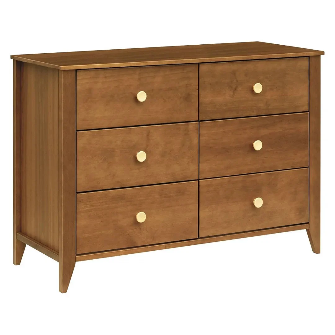 Babyletto Sprout 6-Drawer Dresser - Chestnut/Natural