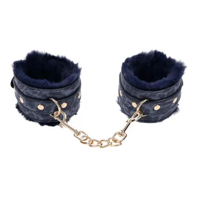Cougar Fur Handcuffs - Adult Toys