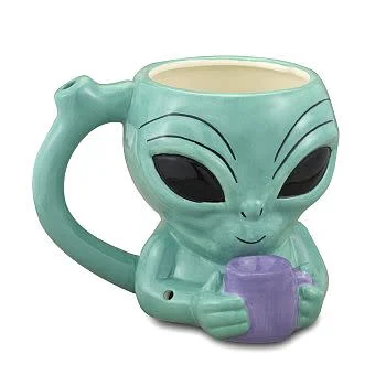 Alien Pipe Mug - Smoke Shop
