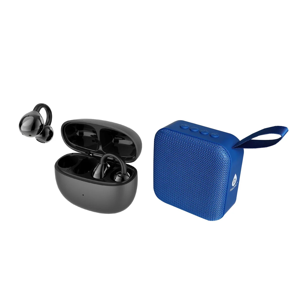 Pursonic Total Audio Experience Set – Wireless Earbuds With 8D Sound + 360° Surround Speaker