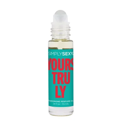 Simply Sexy Pheromone Perfume Oil Yours Truly Roll on .34 Oz - Adult Toys