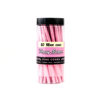 Blazy Susan Pink Pre-Rolled Cones 1.25" (50 Pack)