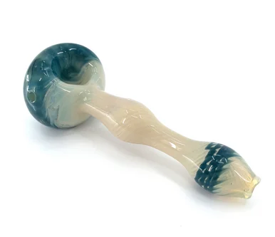 Blowfish Glassworks: Fumed Tree Lump Hand Pipe (5") - Smoke Shop