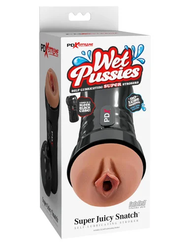 Wet Pussies - Super Juicy Snatch Self-Lubricating Stroker - Brown