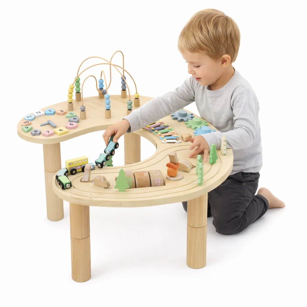 Avenlur Wooden Multi-Activity Sensory Play Table