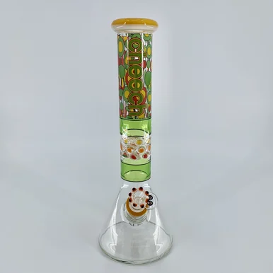 Cheech Glass: Multicolored Dot Beaker (14") - Smoke Shop