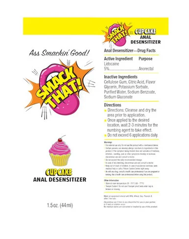Smack That Anal Desensitizer Cupcake 1.5oz - Adult Toys
