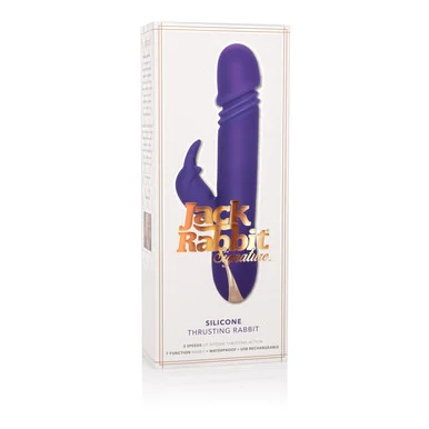 Premium Jack Rabbit Silicone Thrusting Rabbit - Adult Toys