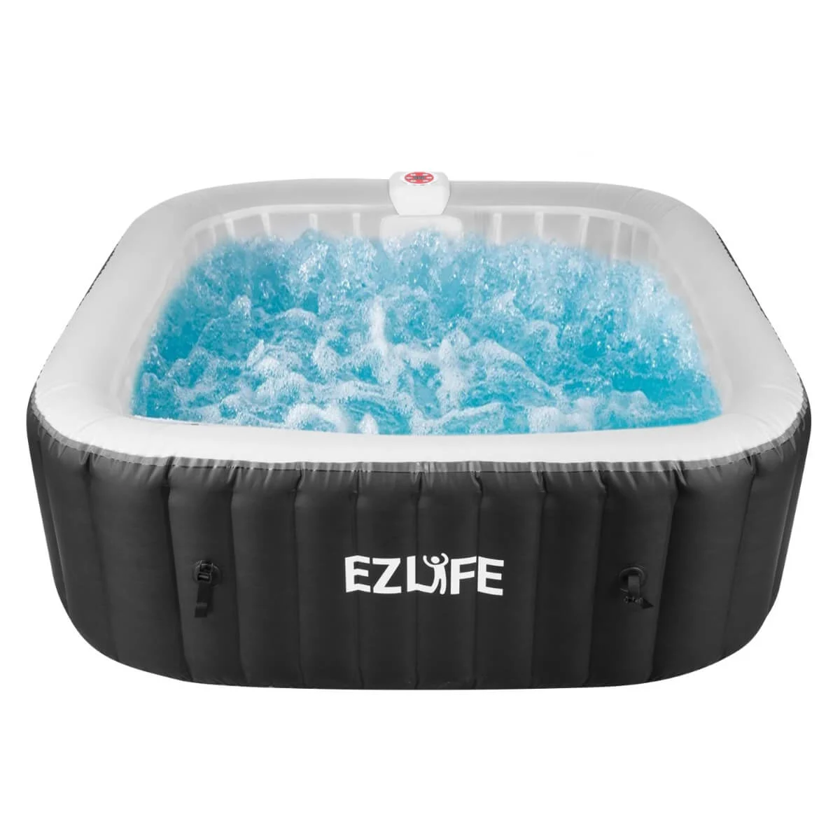 EZLIFE 6 Person Inflatable Square Hot Tub