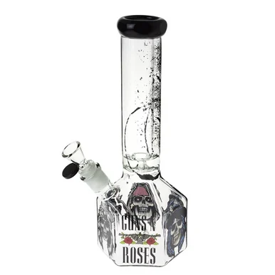 Famous Brandz: Guns N' Roses Band Hexagon Water Pipe (12") - Smoke Shop