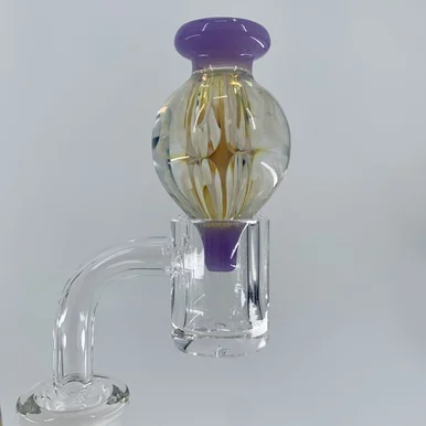 Fumed Swirl Design Carb Cap - Asst Colors