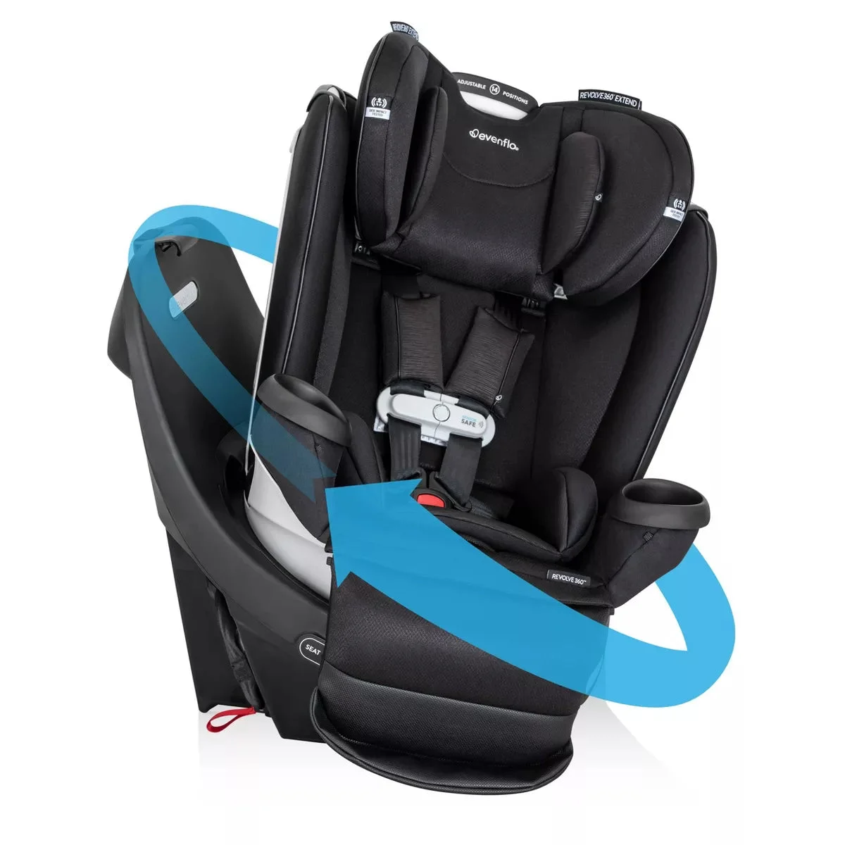 Evenflo Rotating Convertible Car Seat - Opal Pink