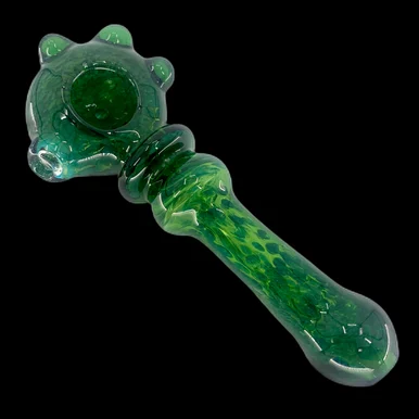 Green Fancy Hand Pipe (4.5") - Smoke Shop