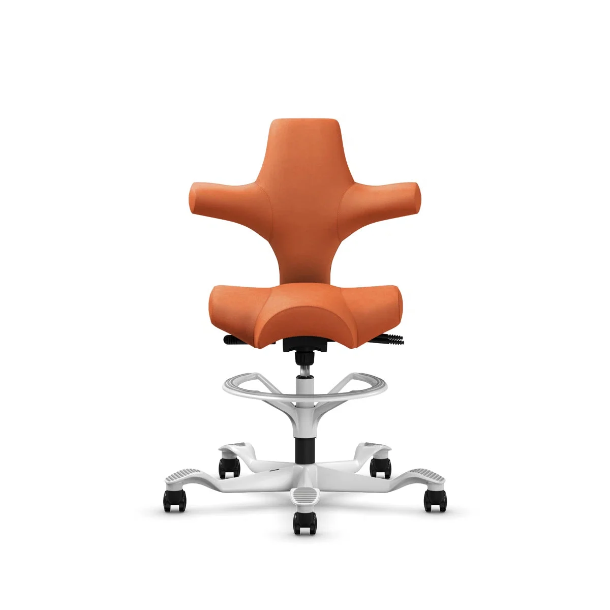 9to5 Seating HÅG Capisco Adjustable Sit-to-Stand Height Chair - Orange