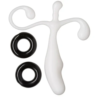 Prostate Stimulator Kit White W/c Rings - Adult Toys