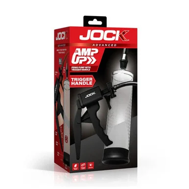 Amp Up Penis Pump With Trigger Handle - Clear