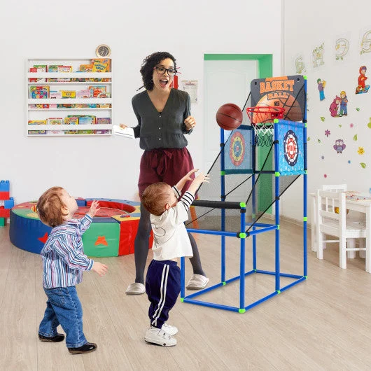 COSTWAY Kids Basketball Arcade Game With Electronic Scoreboard and Sound Effect