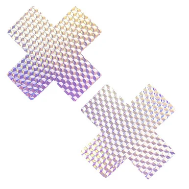 Mine Crafty 3d Pastel X Factor Nipztix Pasties Lustful Lilac Holographic - Adult Toys