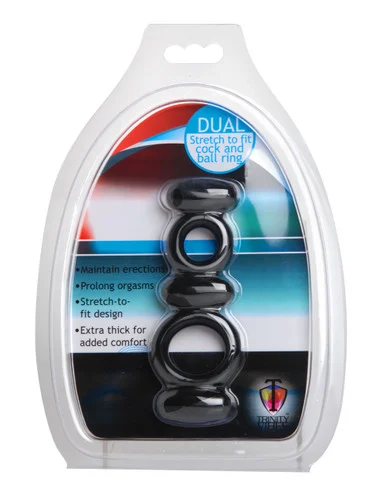 Dual Stretch to Fit Cock and Ball Ring - Adult Toys