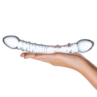 Double Trouble Glass Dildo - Adult Toys