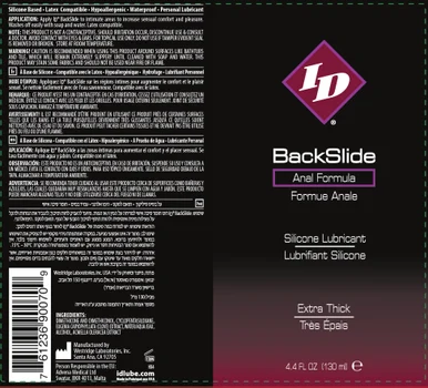 ID Backslide Silicone Lubricant 4.4 Oz - Adult Toys