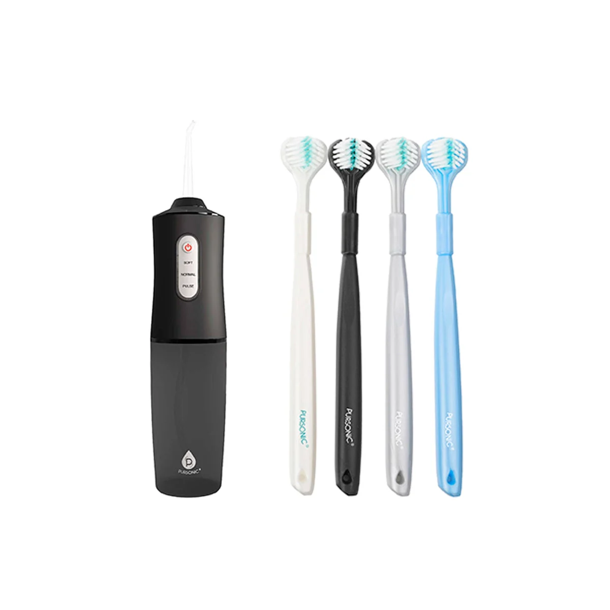 Pursonic USB Rechargeable Water Flossers & 3D Advanced Tech Toothbrush Set