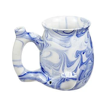 Roast & Toast Pipe Mug - Blue Marble