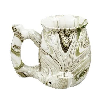 Roast & Toast Pipe Mug - Green Marble