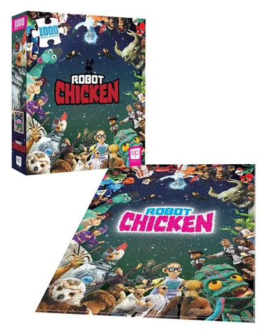 Robot Chicken “It Was Only A Dream” 1000 Piece Puzzle - Clothing & Games