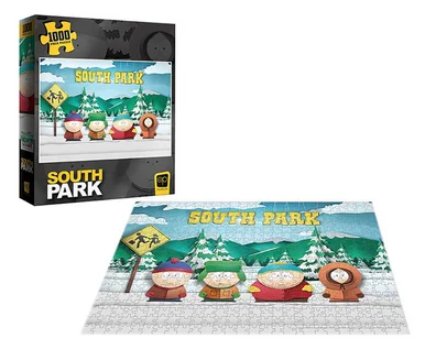 South Park "Paper Bus Stop" 1000 Piece Puzzle - Clothing & Games