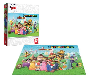 Super Mario "Mushroom Kingdom 1000 Piece Puzzle - Clothing & Games