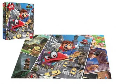 Super Mario "Odyssey Snapshots" 1000 Piece Puzzle - Clothing & Games