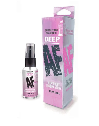 Deep Af Throat Numbing Spray 1oz Bubblegum - Adult Toys