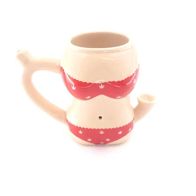 The Bikini Babe Pipe Mug (Red) - Smoke Shop