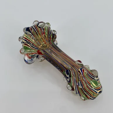 The Crush Glass: Marbled Full Reversal Hand Pipe (5") - Smoke Shop