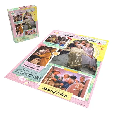 The Golden Girls “Everything’s Better with Friends and Cheesecake” 1000 Piece Puzzle - Clothing & Games