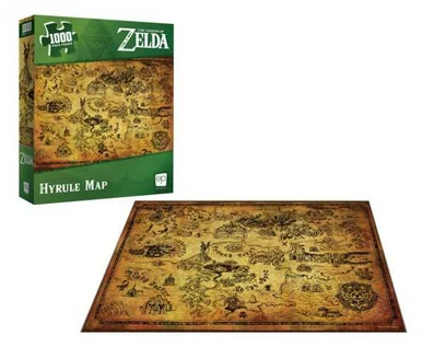 The Legend of Zelda "Hyrule Map" 1000 Piece Puzzle - Clothing & Games