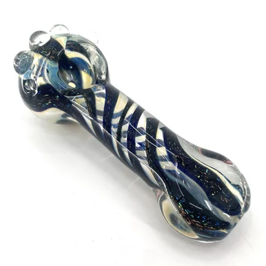 Thick Assorted Design Hand Pipes (4") - Smoke Shop