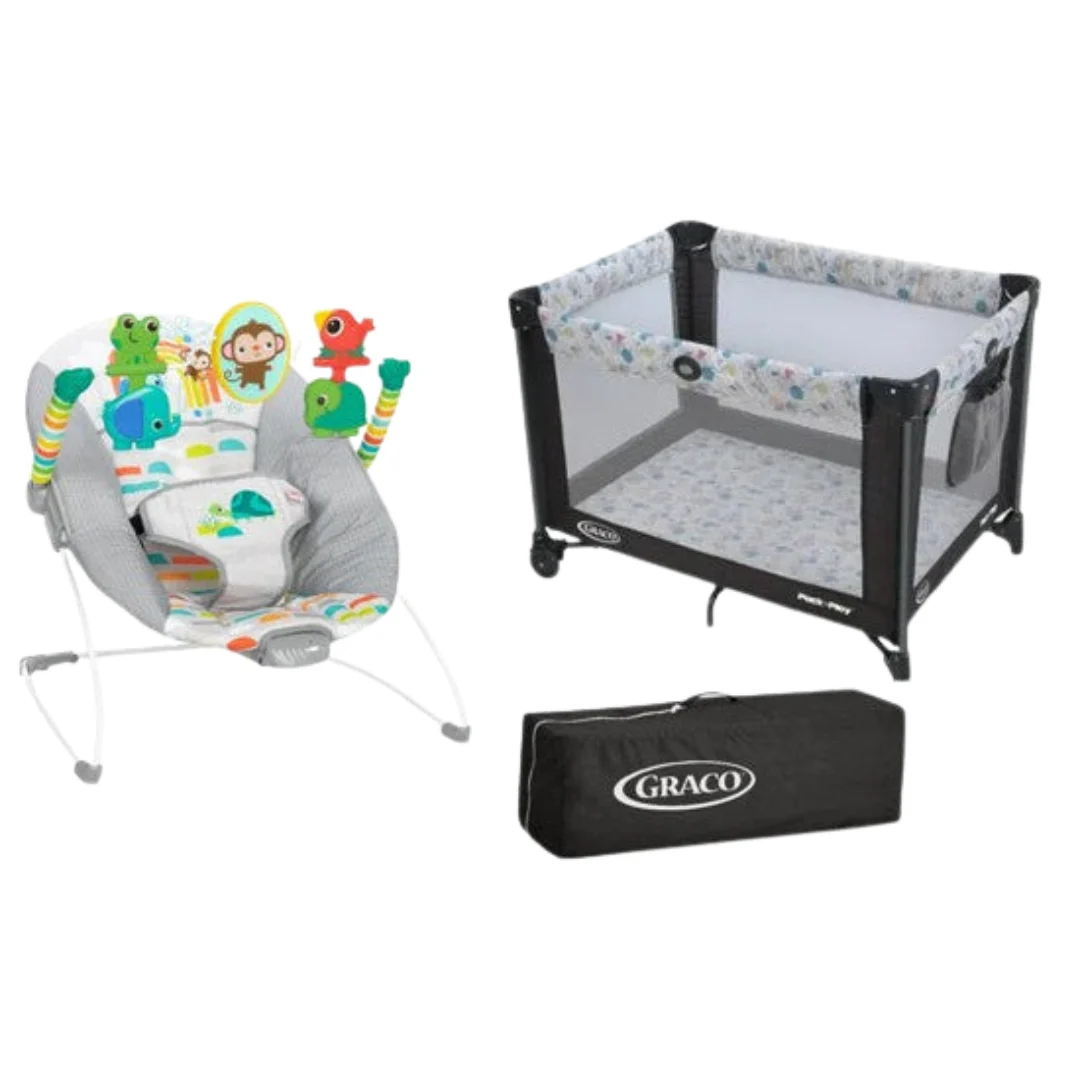 Graco Pack N Play Portable Playard + Bouncer Seat