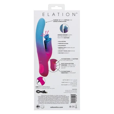 Elation Dual Stimulator With Suction - Adult Toys