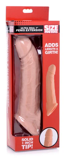 Ultra Real 1 Inch Solid Tip Penis Extension - Adult Toys